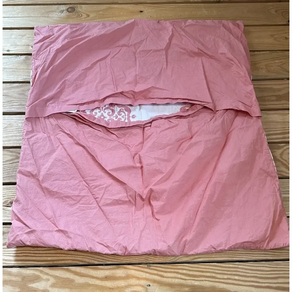 West Elm Set of 2 Pillow Covers Shams Size 26x24 Pink